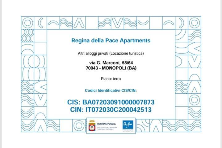 Regina Della Pace Apartments & Suite Con Sauna Monopoli Luaran gambar